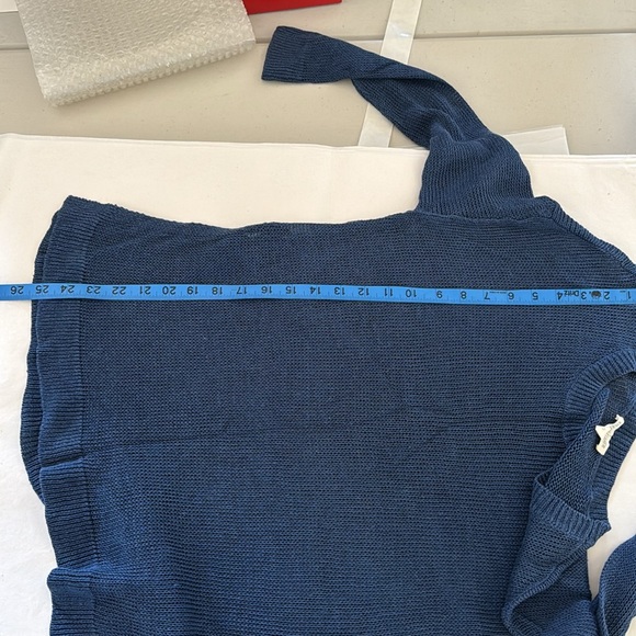 Eileen Fisher Slate Blue Loose Knit Sweater Size Small - Picture 7 of 7